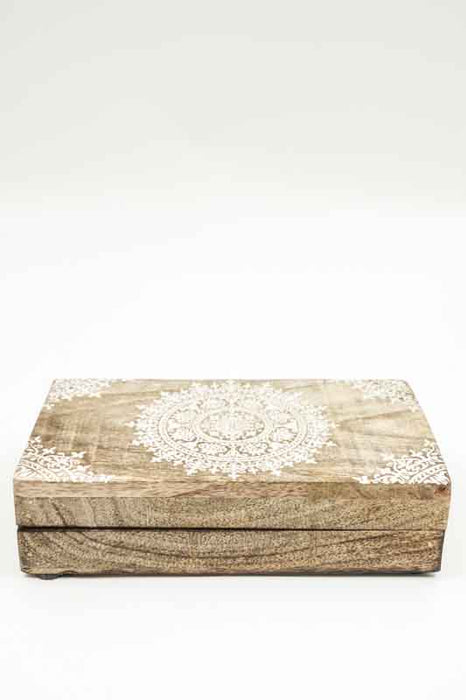 Box Mango wood "Zari" small 17.75x10x3.5cm