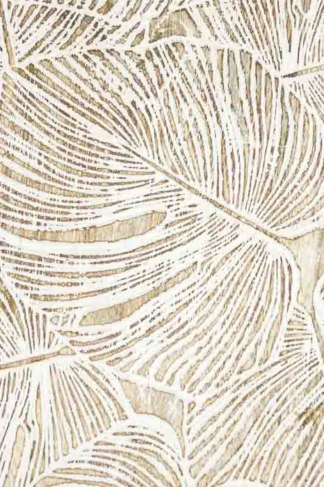 Mango Wood Box "Monstera" small 17.75x10x3.5cm