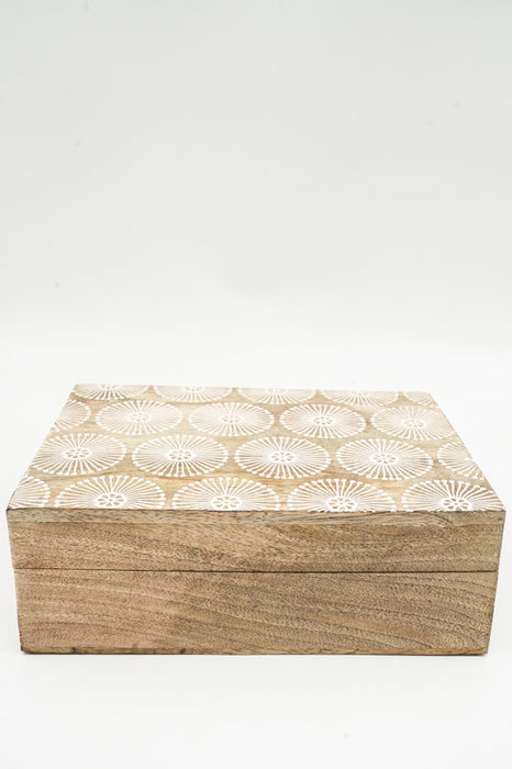 Mango Wood Box "Cottonbud" large 25x17.75x9cm