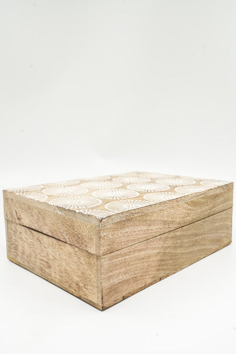 Mango Wood Box "Cottonbud" large 25x17.75x9cm