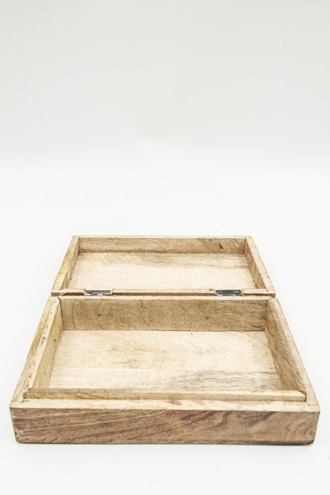 Mango Wood Box "Cottonbud" medium 21.5x14x7cm
