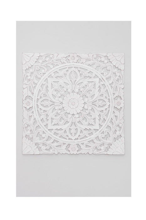 Décoration murale sculptée MDF carrée 90x90x1.75cm