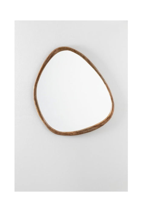 Spiegel Mangoholz abstrakte Form gross 86x70x3cm
