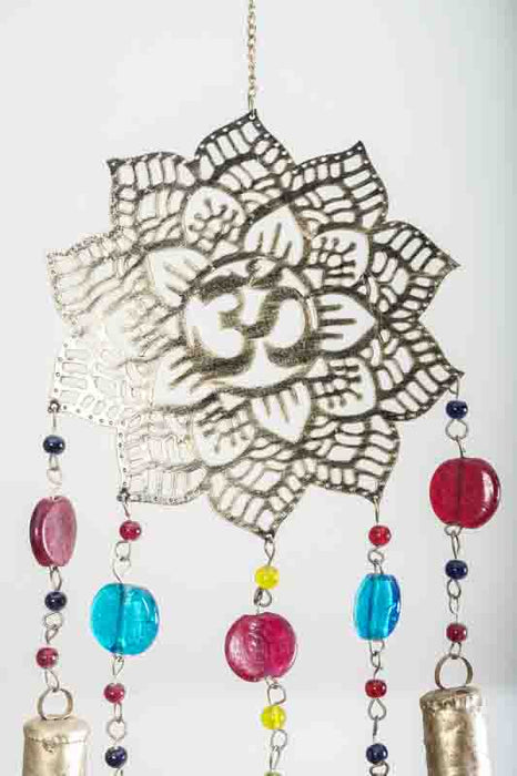 Hängende Deko OM & Mandala mit Glasperlen