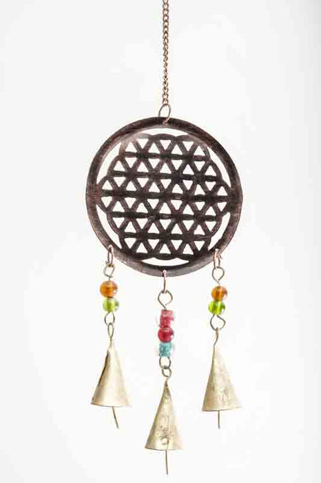 Hanging Decoration Flower of Life with Glass Beads 10x38cm