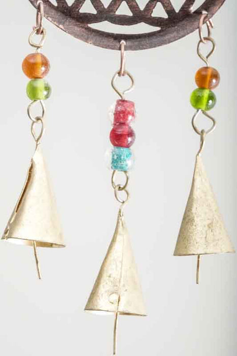 Hanging Decoration Flower of Life with Glass Beads 10x38cm