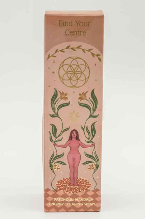 Room Spray 100ml "Find your Center" - Patchouli Mandala - Energy Clearing Spray