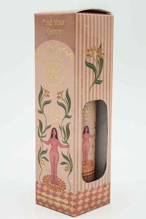 Room Spray 100ml "Find your Center" - Patchouli Mandala - Energy Clearing Spray