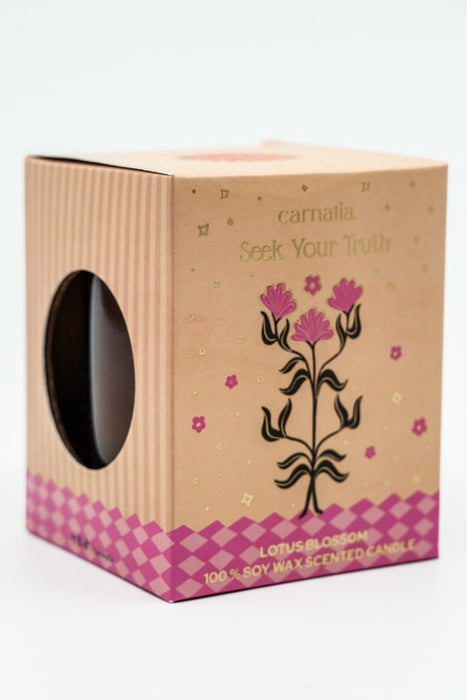 Bougie parfumée « Cherchez votre vérité » - Fleur de lotus, 200 g, 100 % cire de soja