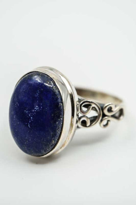 Silver ring Kyanite oval