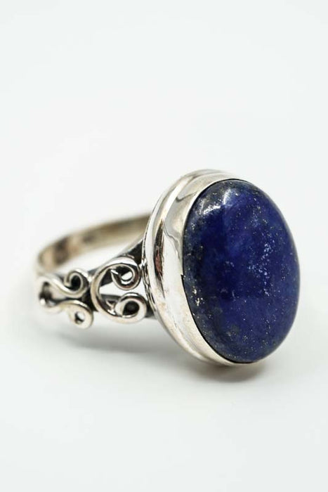 Silver ring Kyanite oval