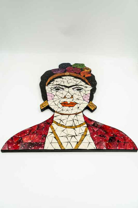 Décoration murale en mosaïque Frida Kahlo multicolore 39x50 cm