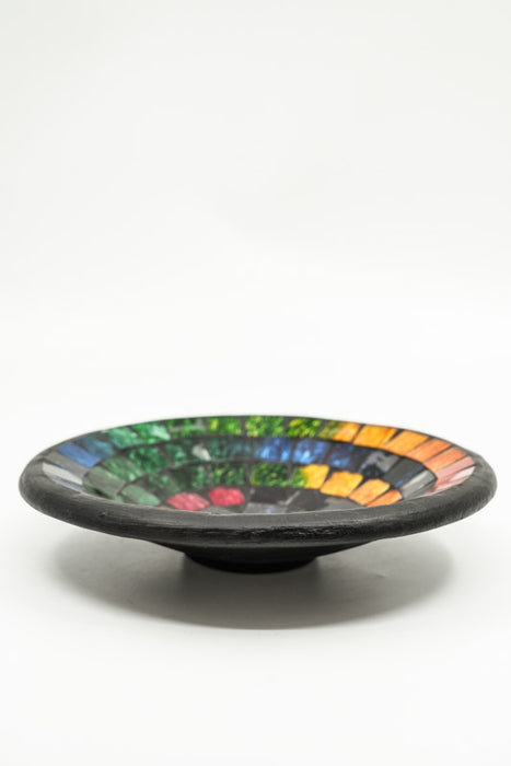 Bol rond en mosaïque, couleurs arc-en-ciel, 20 cm