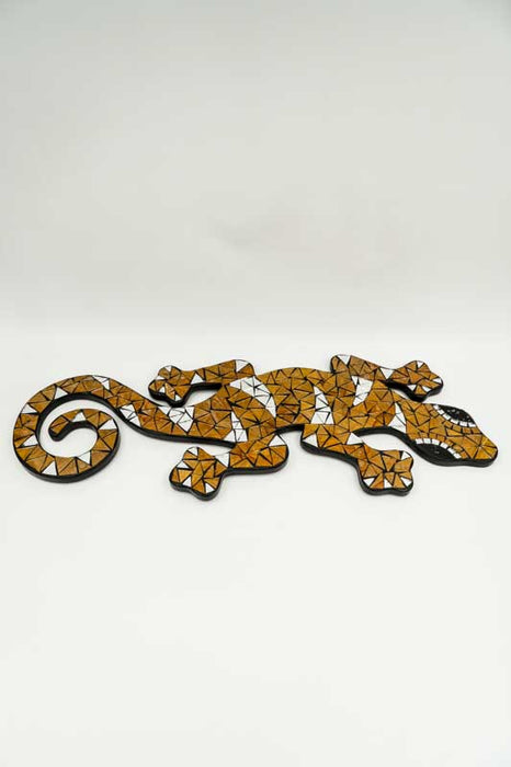 Gecko mosaïque brun 56 cm