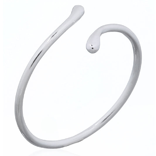 silver ring small teardrop