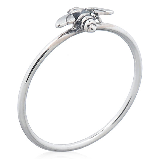silver ring little bee