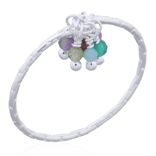 silver ring pearl mix