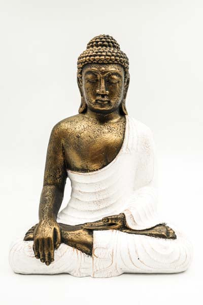 Buddha Lotussitz goldfarben 30cm