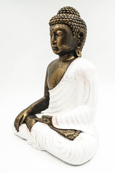 Buddha Lotussitz goldfarben 30cm