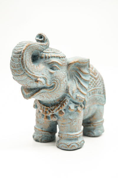 Elephant grün/goldfarben 20cm