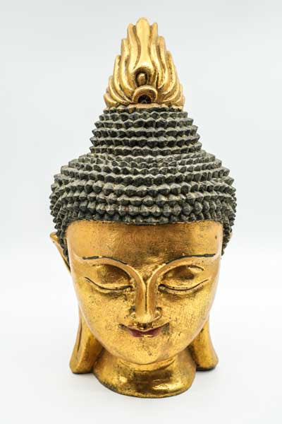 Tête de Bouddha thaïlandaise dorée 40cm