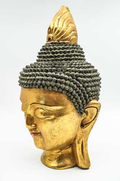 Tête de Bouddha thaïlandaise dorée 40cm
