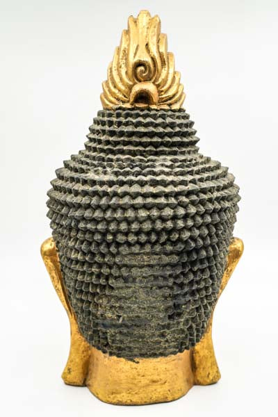 Tête de Bouddha thaïlandaise dorée 40cm