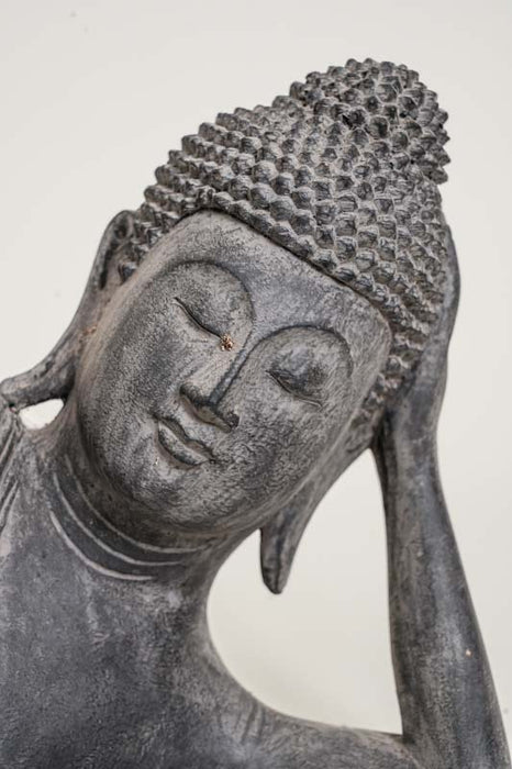 Buddha schlafend schwarz 60cm