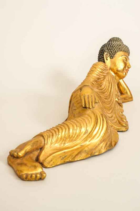Buddha schlafend goldfarben 60cm