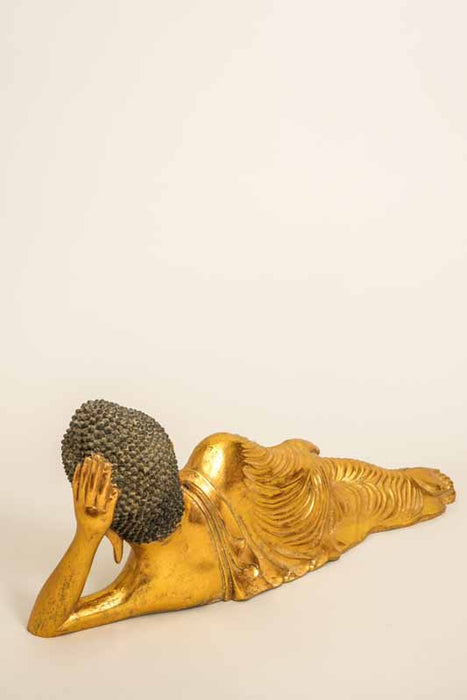 Buddha schlafend goldfarben 60cm