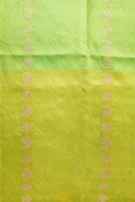 Housse de coussin Sari, vert clair/doré, 40x40cm