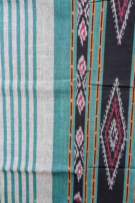Decke Sumba petrol/grau/schwarz/rot/multicolor 120x240cm