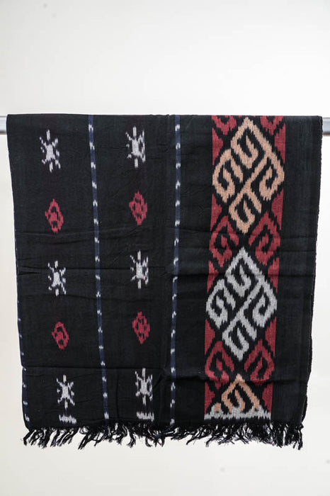 Decke Sumba schwarz/rot/weiss/multicolor 120x240cm