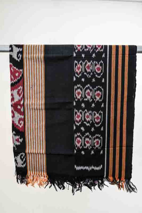 Decke Sumba schwarz/orange/rot/multicolor 120x240cm