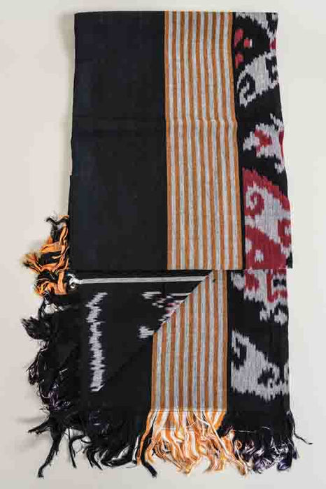 Decke Sumba schwarz/orange/rot/multicolor 120x240cm