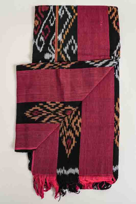Decke Sumba schwarz/rot/multicolor 120x240cm