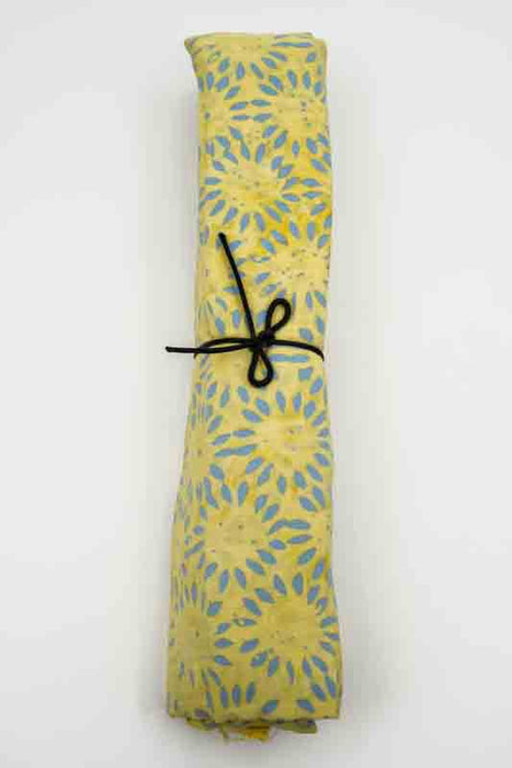 Sarong Batik gelb/hellblau 110x160cm