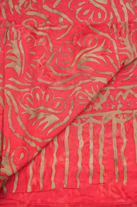 Sarong Batik rot/goldfarben 110x160cm