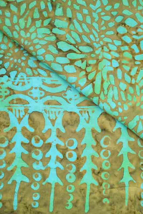Sarong batik olive/light green/multicolor 110x160cm