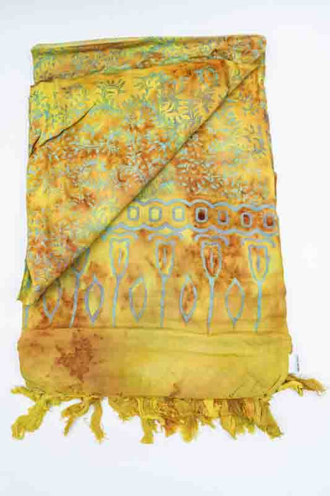 Sarong Batik gelb/rot/multicolor 110x160cm