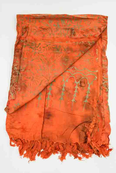 Sarong batik orange/or 110x160cm