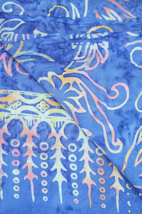 Sarong batik bleu/rose/jaune/multicolore 110x160cm