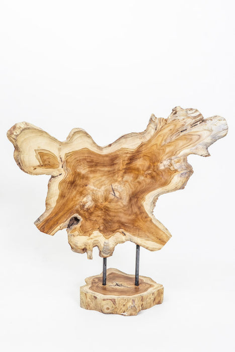 Decorative teak wood stand 35x65 cm