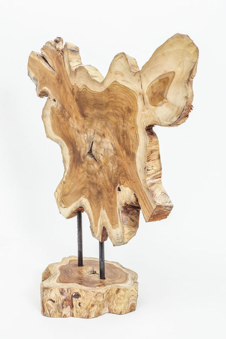 Decorative teak wood stand 35x65 cm
