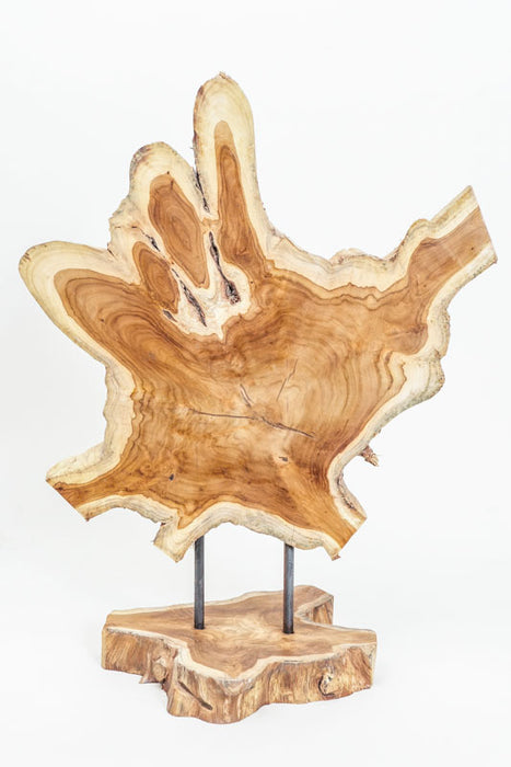 Decorative teak wood stand 35x65 cm