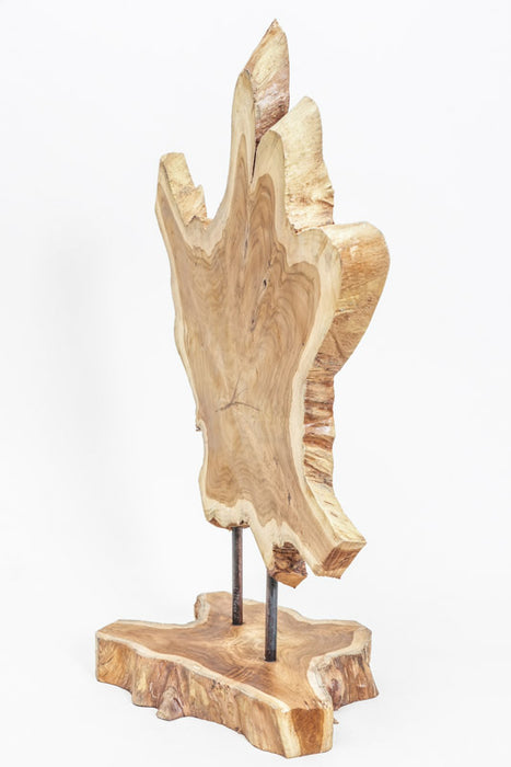 Decorative teak wood stand 35x65 cm