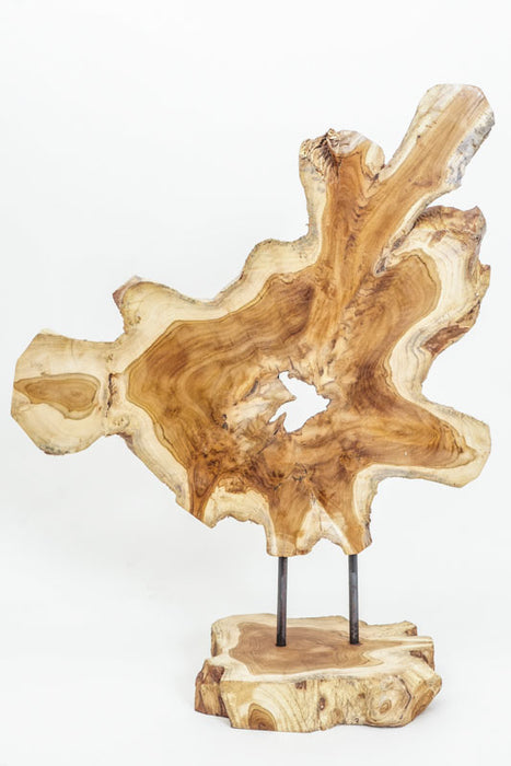 Decorative teak wood stand 35x65 cm