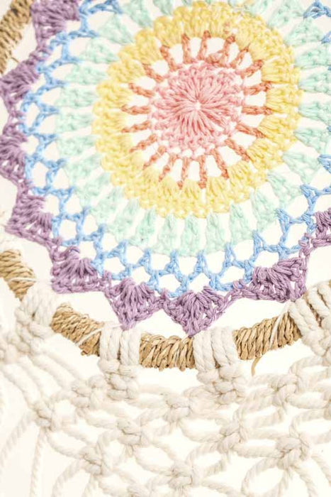 Attrape-rêves couleurs pastel 16 cm