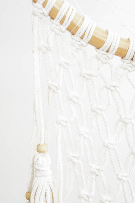 Attrape-rêves blanc/bleu foncé/noir/multicolore 40cm