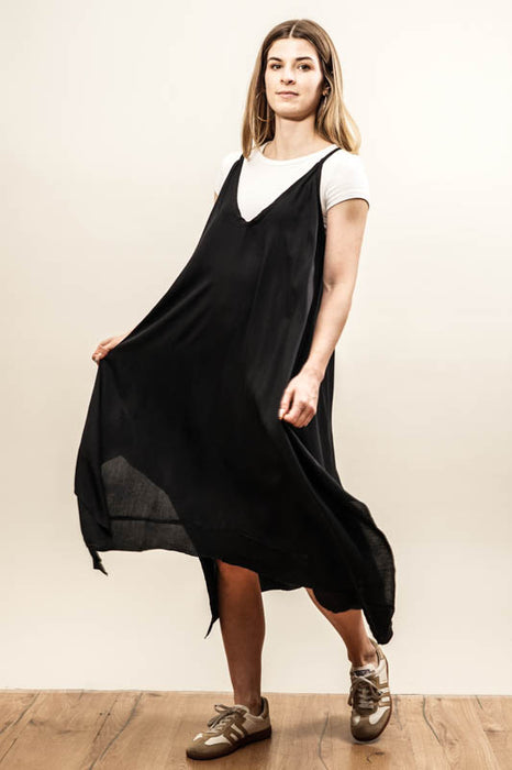 Black spaghetti strap dress - One Size